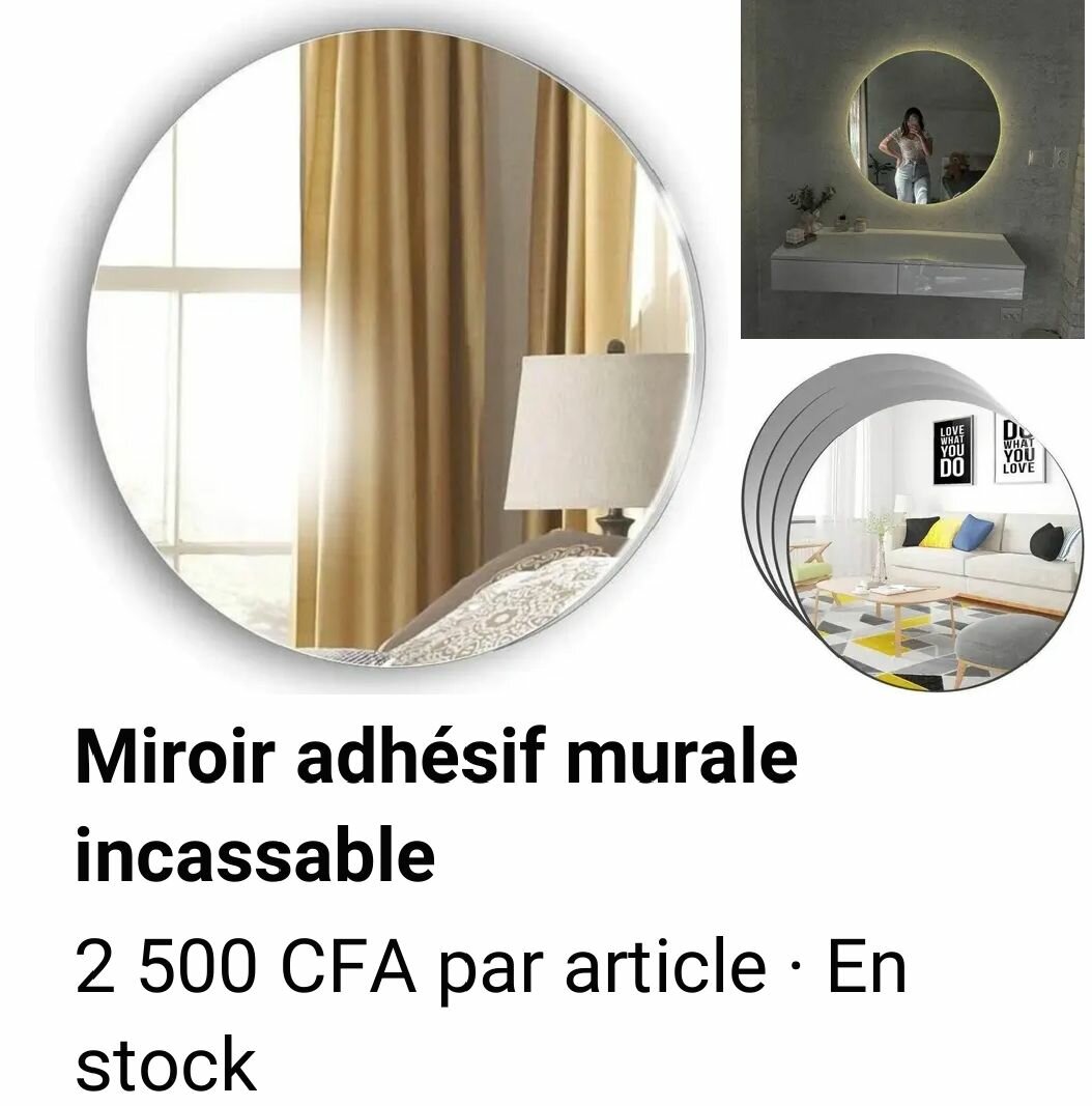 Miroir adhésif flexible