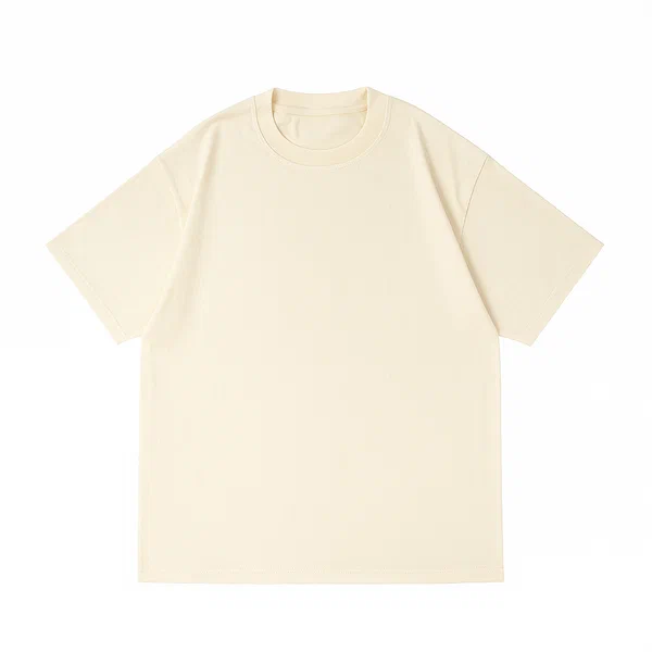 T-shirt beige en 300gsm