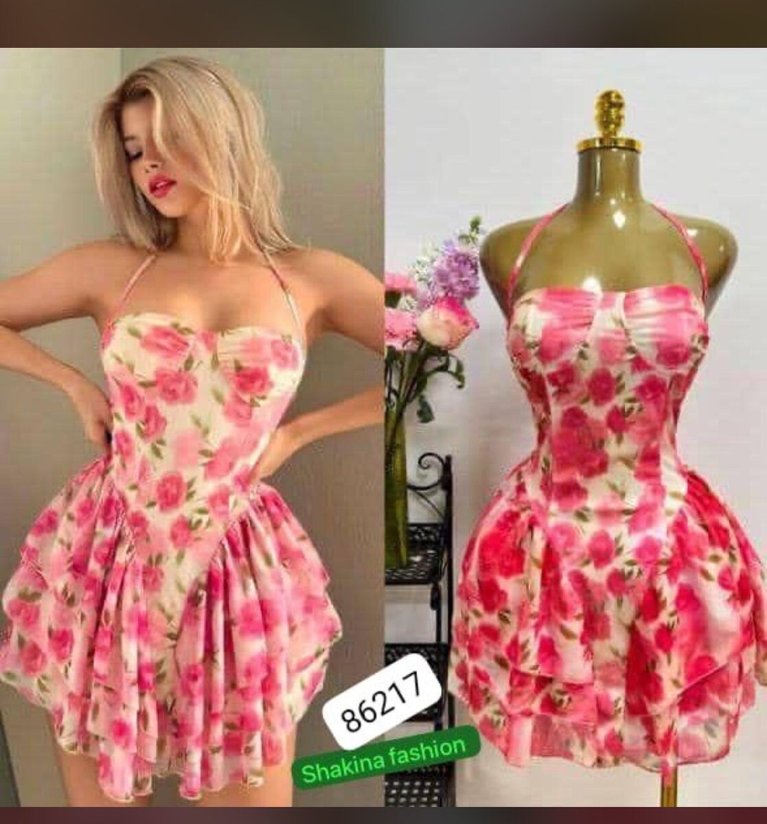 Robe florale sexy