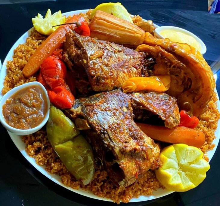 Tchêp rouge avec poisson