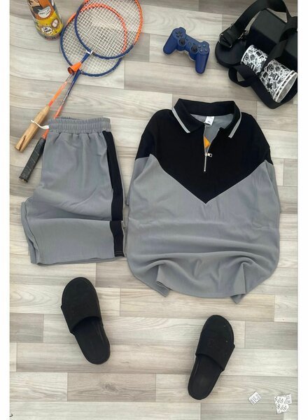 Ensemble de sport chic gris