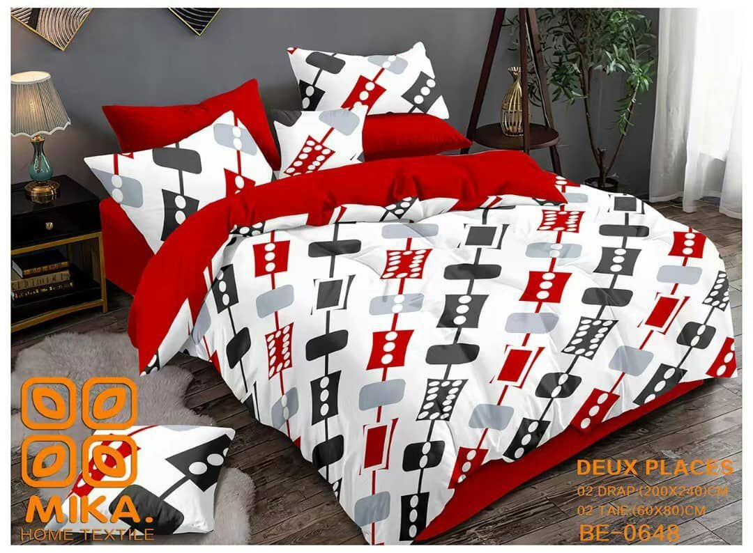 Parure de lit MIKA motifs colorés