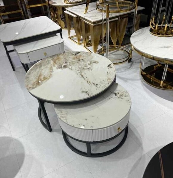Tables Gigognes en Marbre Luxe