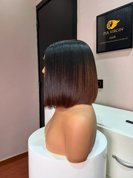 Perruque bob lisse raw donor