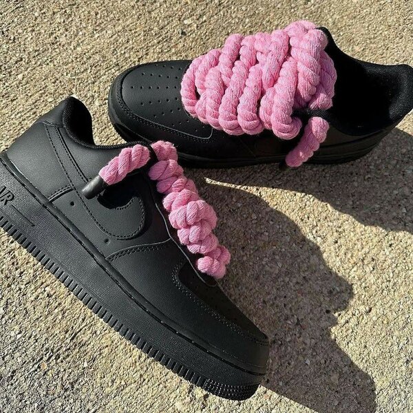 Air force one gros lacets rose