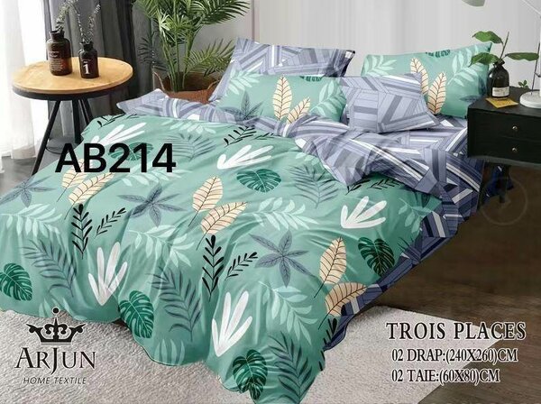 2 draps 2 taies d'oreillers