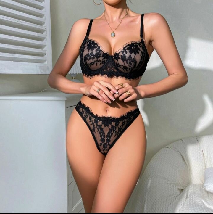 Ensemble lingerie dentelle sexy