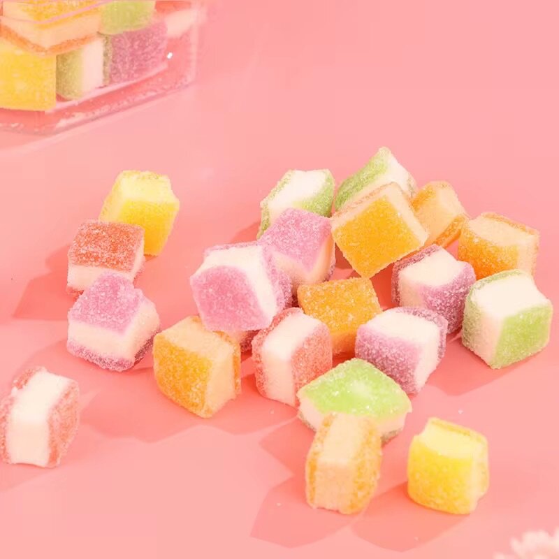 Bonbons gélifiés colorés