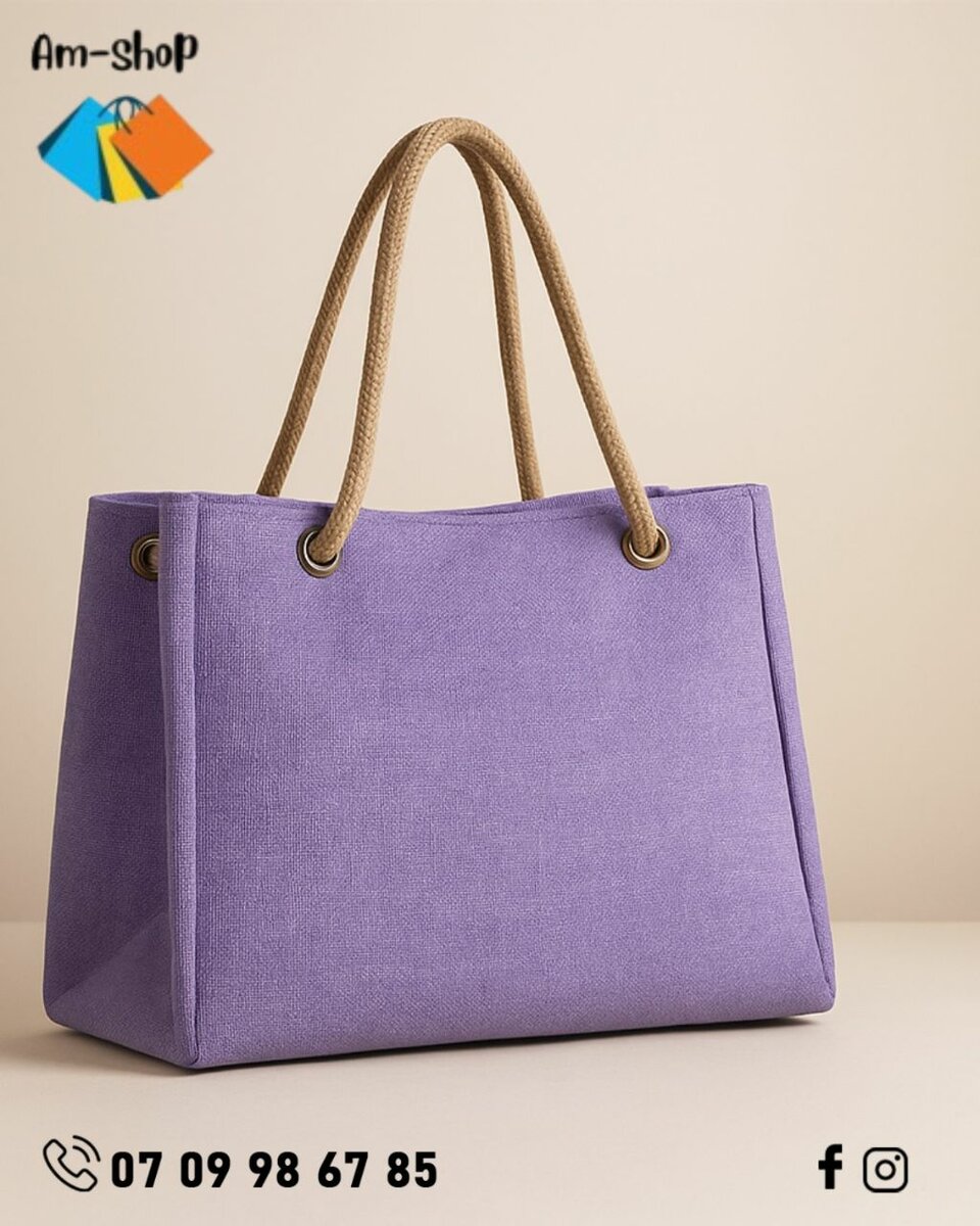 Sac cabas en toile chic