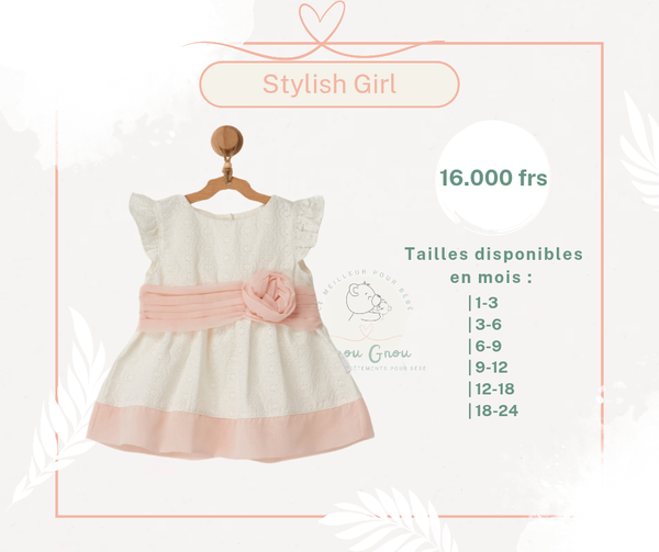 Robe Bébé Élégante Rose