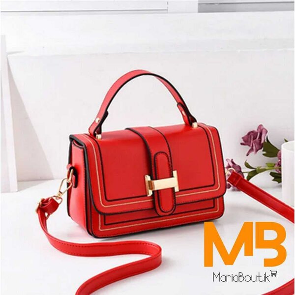 Sac à main rouge élégant