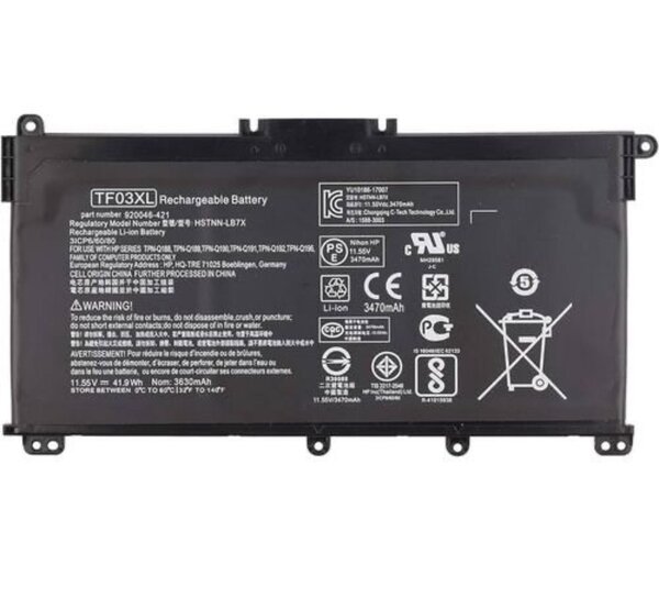 Batterie rechargeable Li-ion TF03XL pour HP