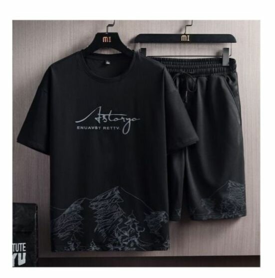 Ensemble décontracté noir homme