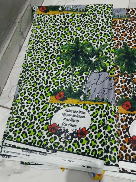 Tissu Wax Ivoirien Coloré