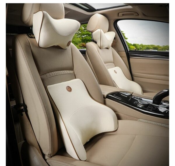2PCS ERGONOMIC CAR SEAT HEADREST NECK PILLOW