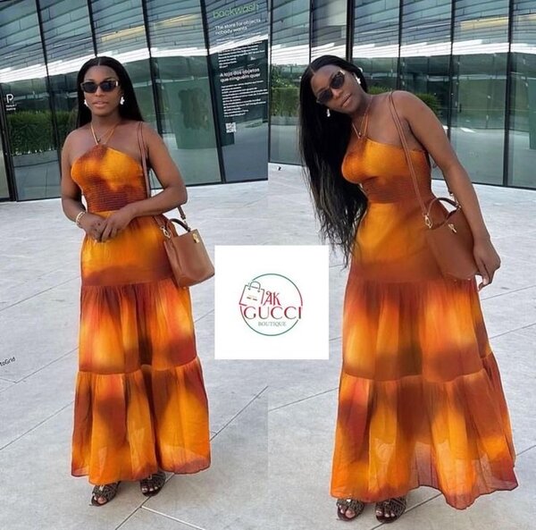 Robe longue d'été colorée