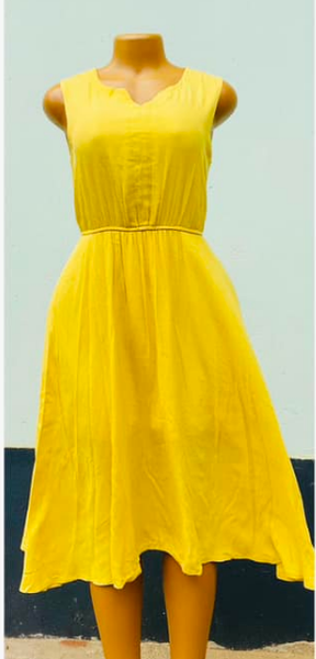 yellow dress, size M