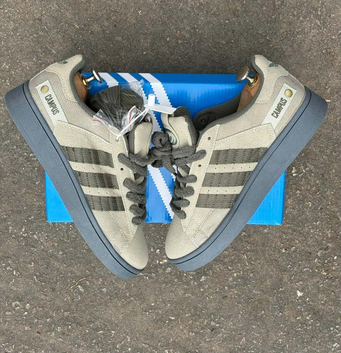 Adidas Campus Sneakers Gris Homme