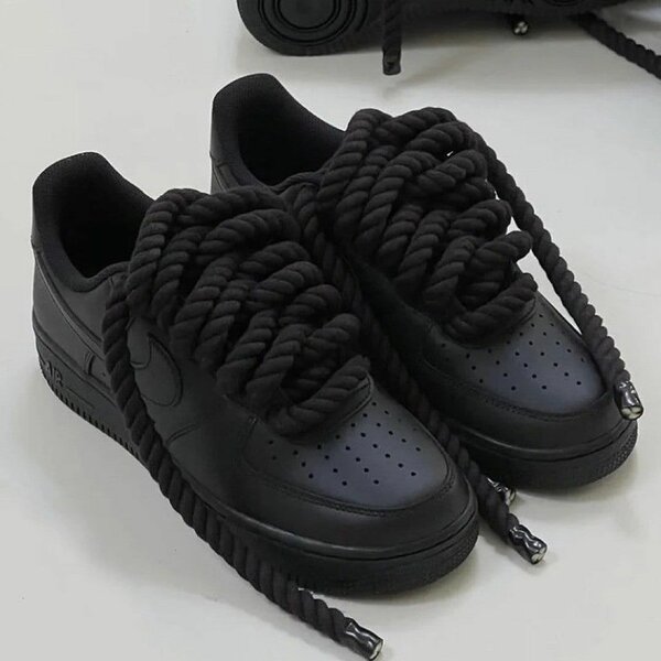 Air force noir gros lacet