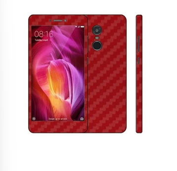 Xiaomi Redmi Note 4 Red Carbon Fiber Texture Mobile Skin