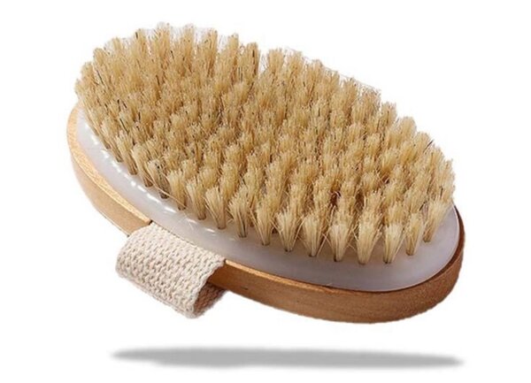 Brosse a sec et  exfoliante