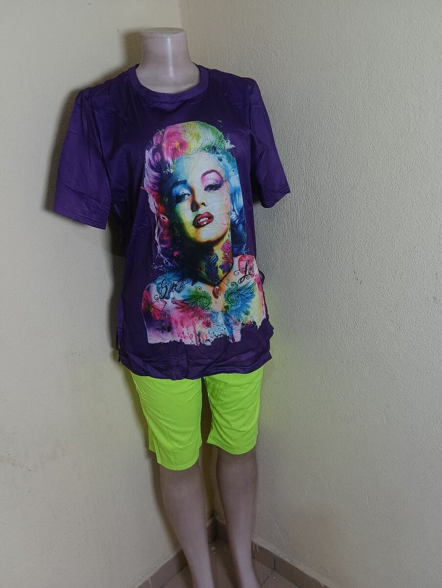 Ensemble tendance coloré