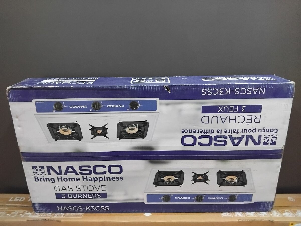 Nasco NASGSS 3 Burner Gas Cooker