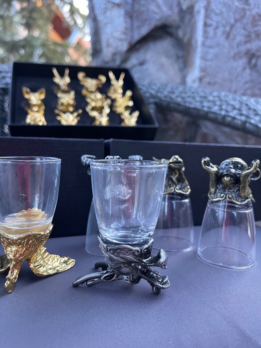 Стопки (Рюмки) перевертыши с головами животных