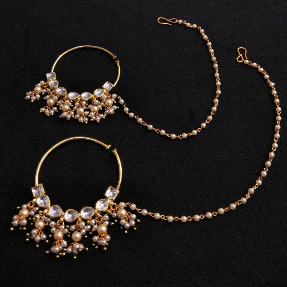Kundan nose ring