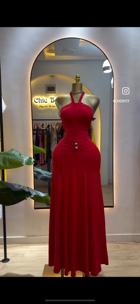 Robe élégante rouge