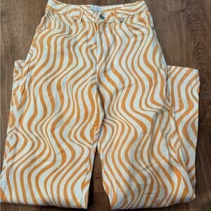 Pantalon vintage à motifs