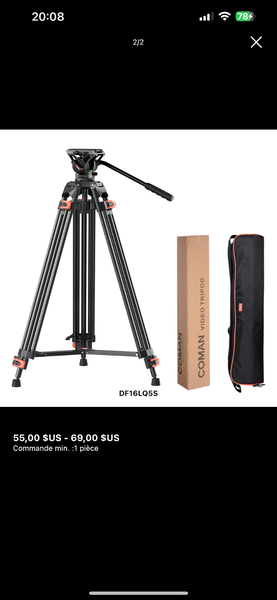 Trépied professionnel