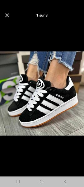 Baskets élégantes en cuir