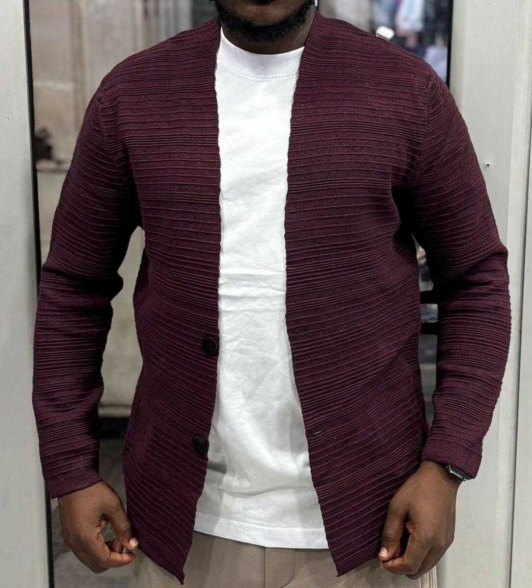 Cardigan homme élégant