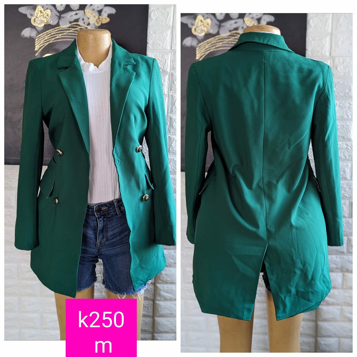 Beautiful and stylish women's jacket green