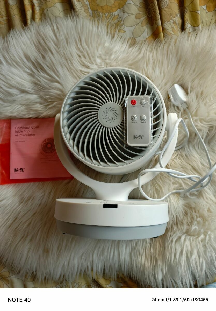 Table Top Fan Air Circulator. UK Brand