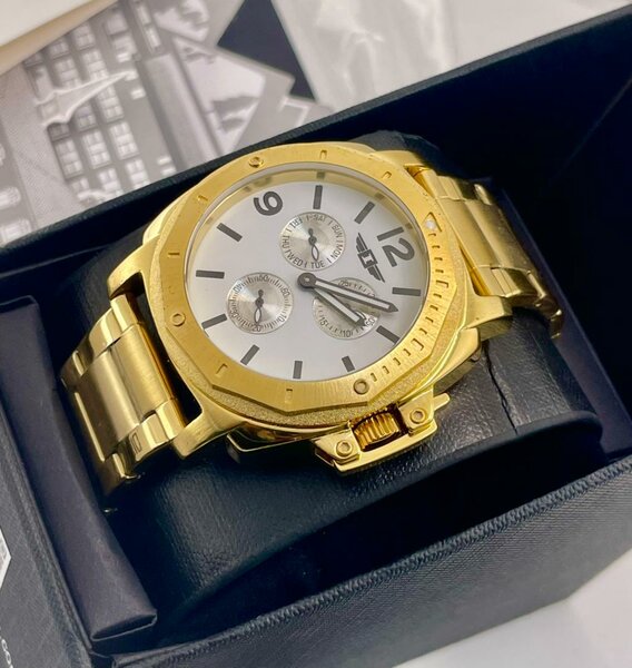 Montre Bracelet Homme Dorée