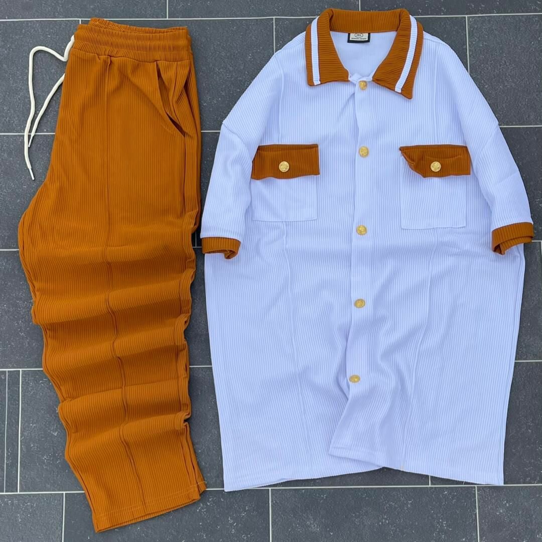 Ensemble chemise et pantalon ample