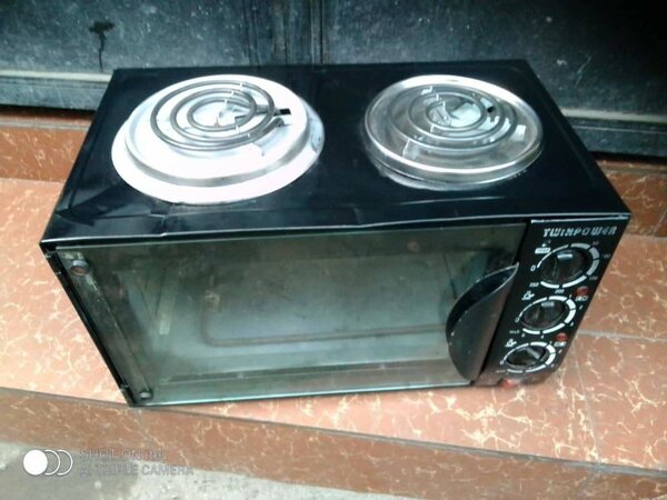 Two plates stove with Oven