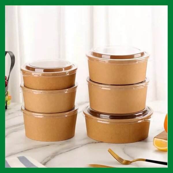 Set de 10 Bols en papier kraft