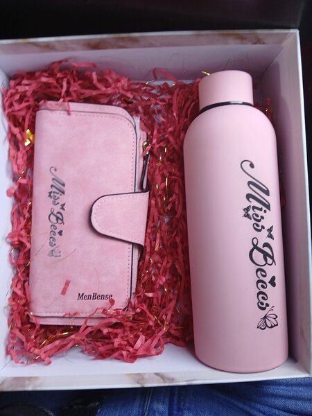 Customized bottle and purse