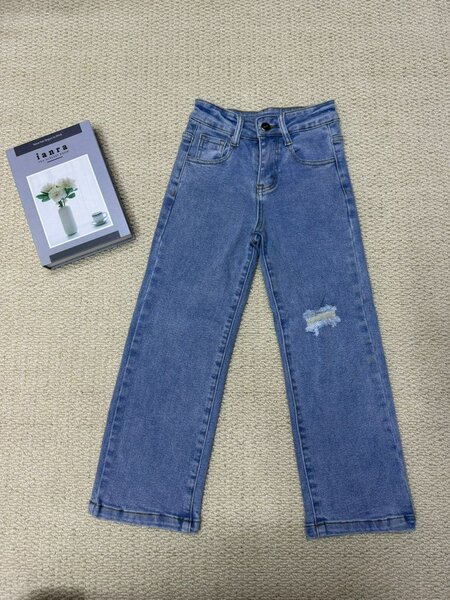 Jeans enfant déchirés bleus