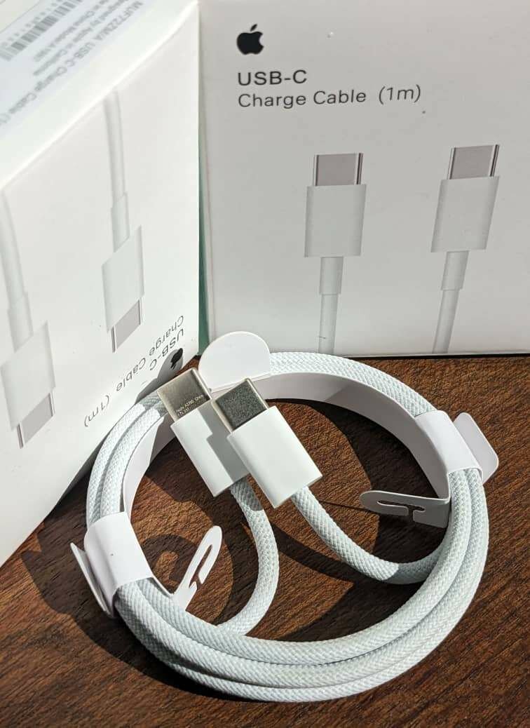 Type C to C fast charging cables