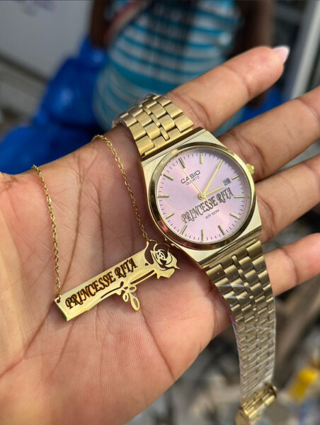 Montre femme CASIO Princesse en or