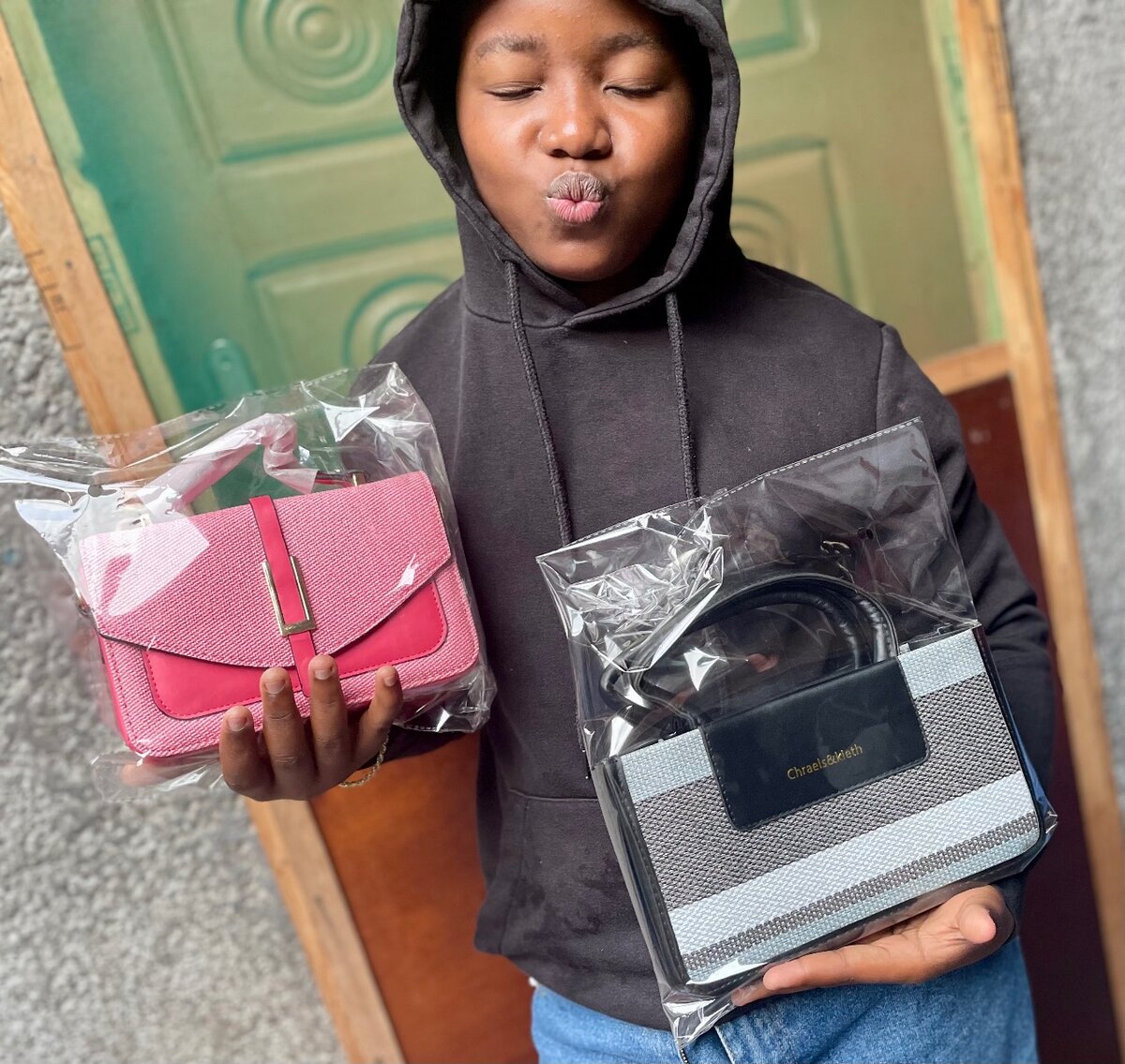 Sac à main rayé élégant femme