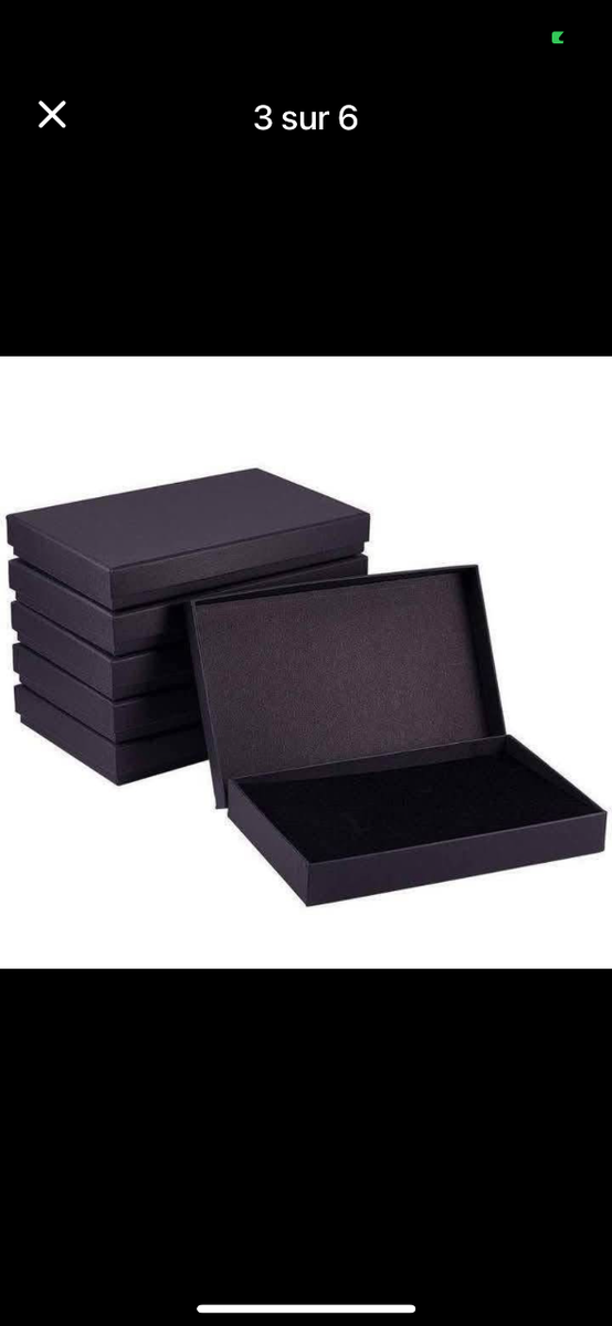 Boîtes cadeaux élégantes noires