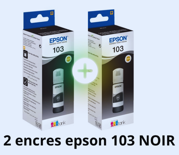 2 boîtes-encre Epson 103 Noir