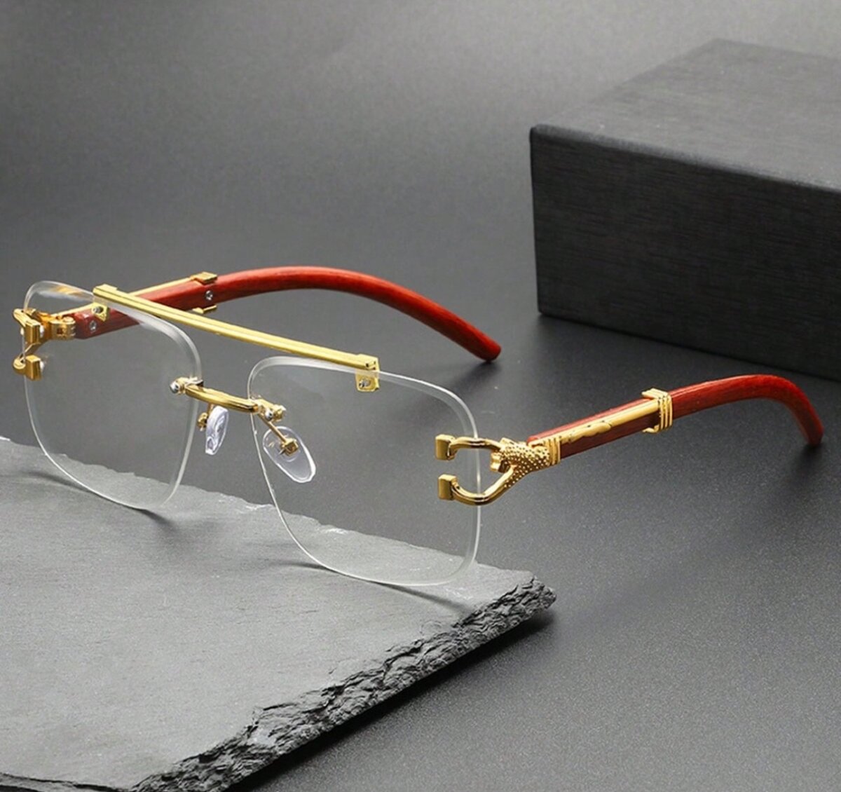 Lunettes de soleil carrées luxueuses