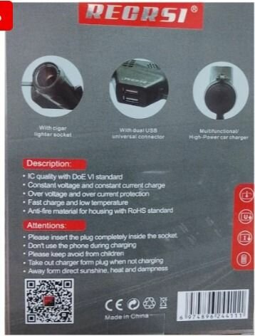 Chargeur de Voiture Multifonction