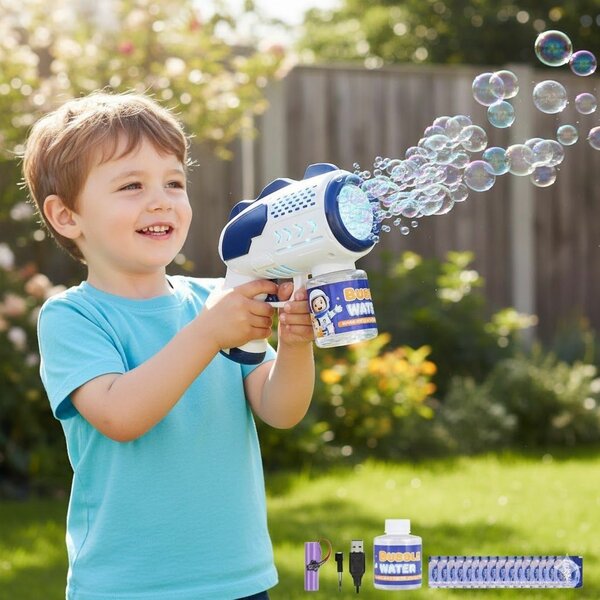 Pistolet à bulles lumineux